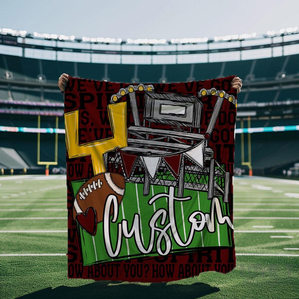 We’ve Got Spirit How About You Football Maroon Custom Blanket