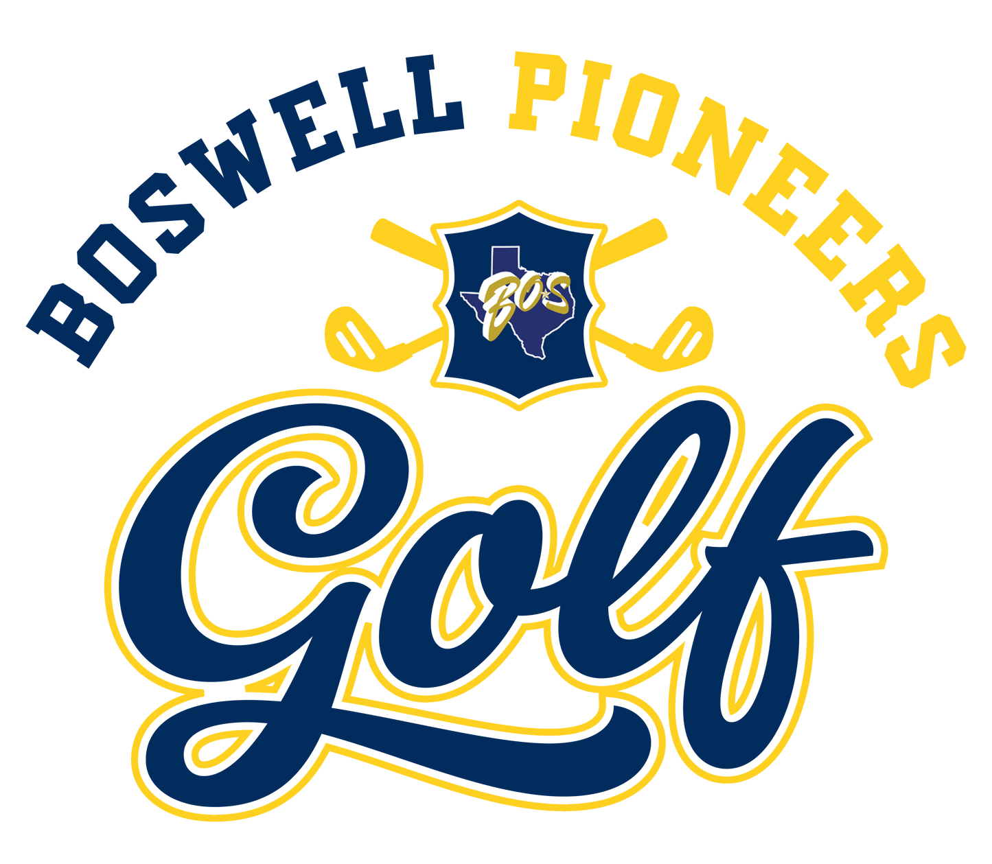 Boswell Pioneers Golf Clubhouse Performance Tee