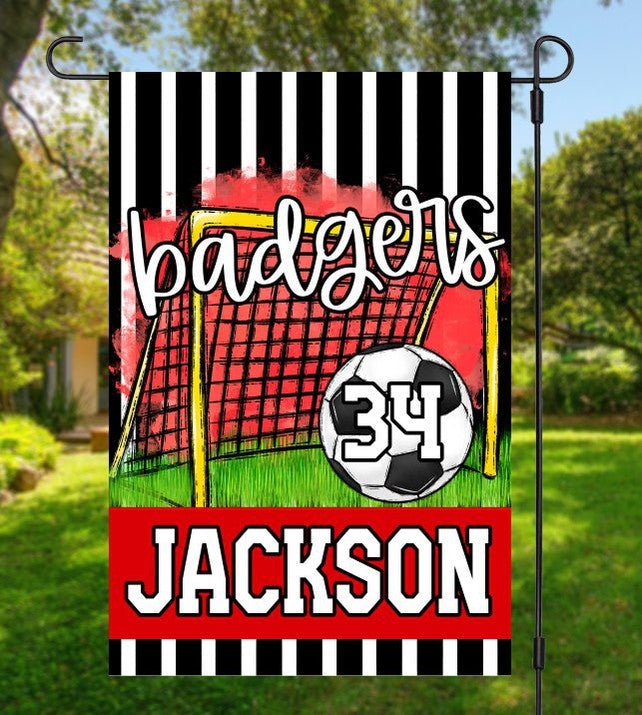 Soccer Garden Flag