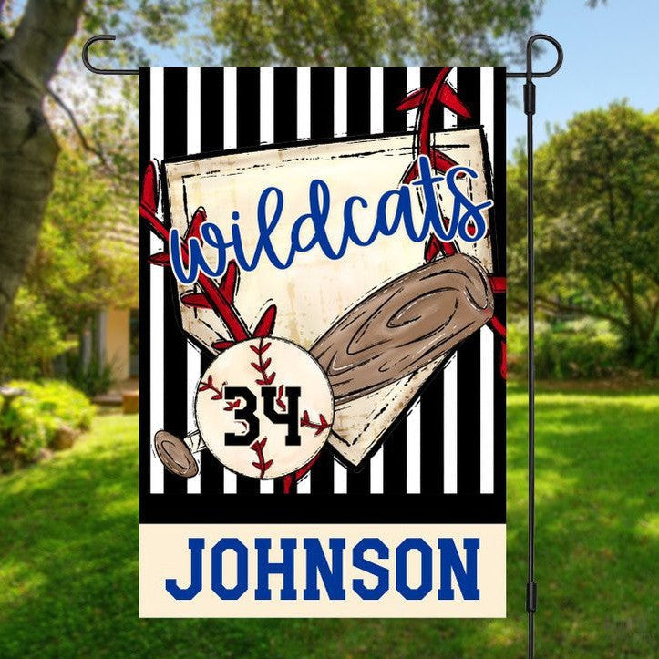 Baseball Home Plate Garden Flag
