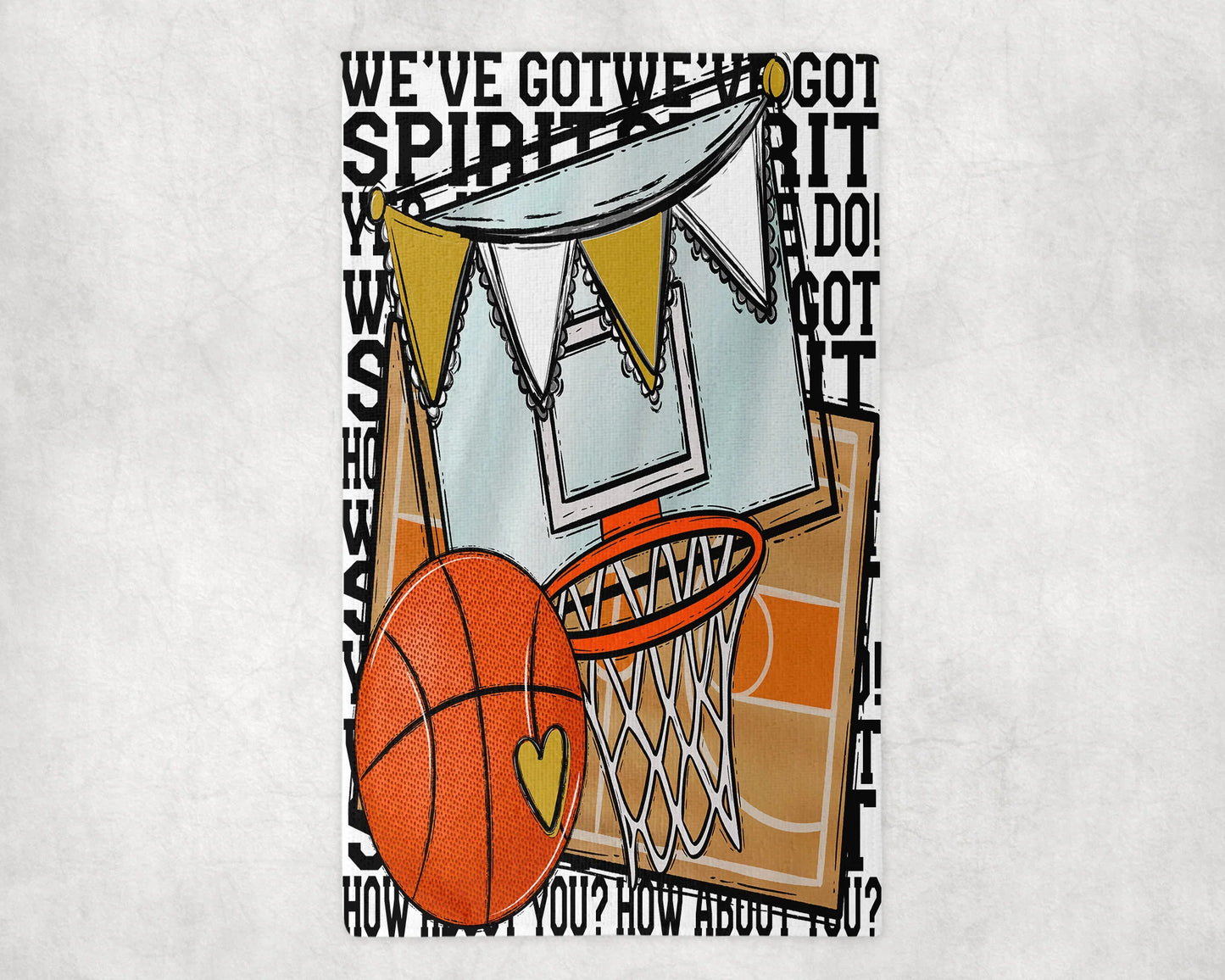 We've Got Spirit Basketball Rally Towel