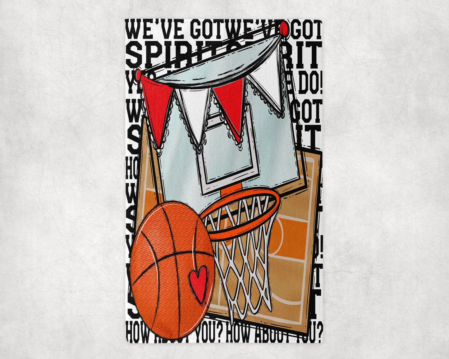 We've Got Spirit Basketball Rally Towel