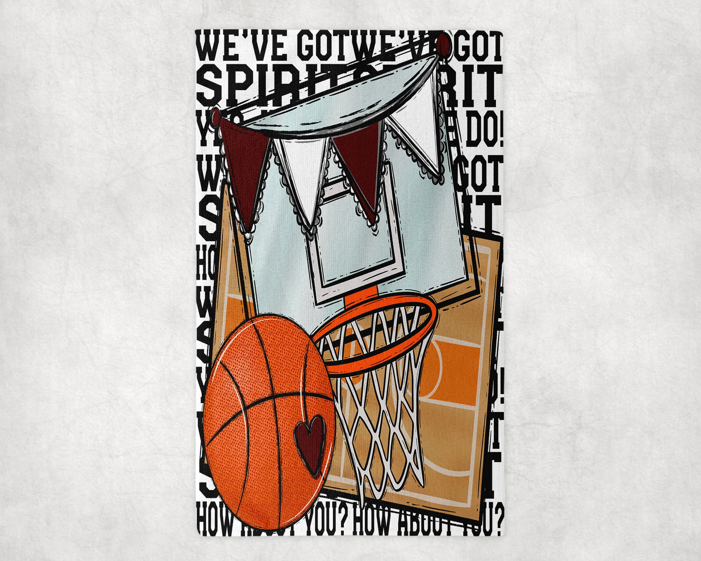 We've Got Spirit Basketball Rally Towel