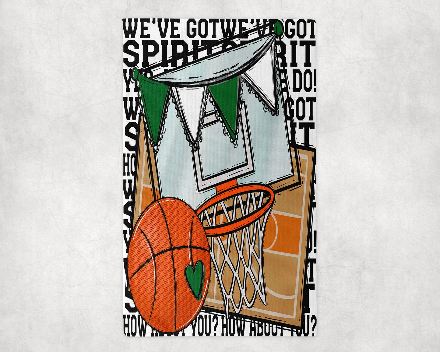 We've Got Spirit Basketball Rally Towel