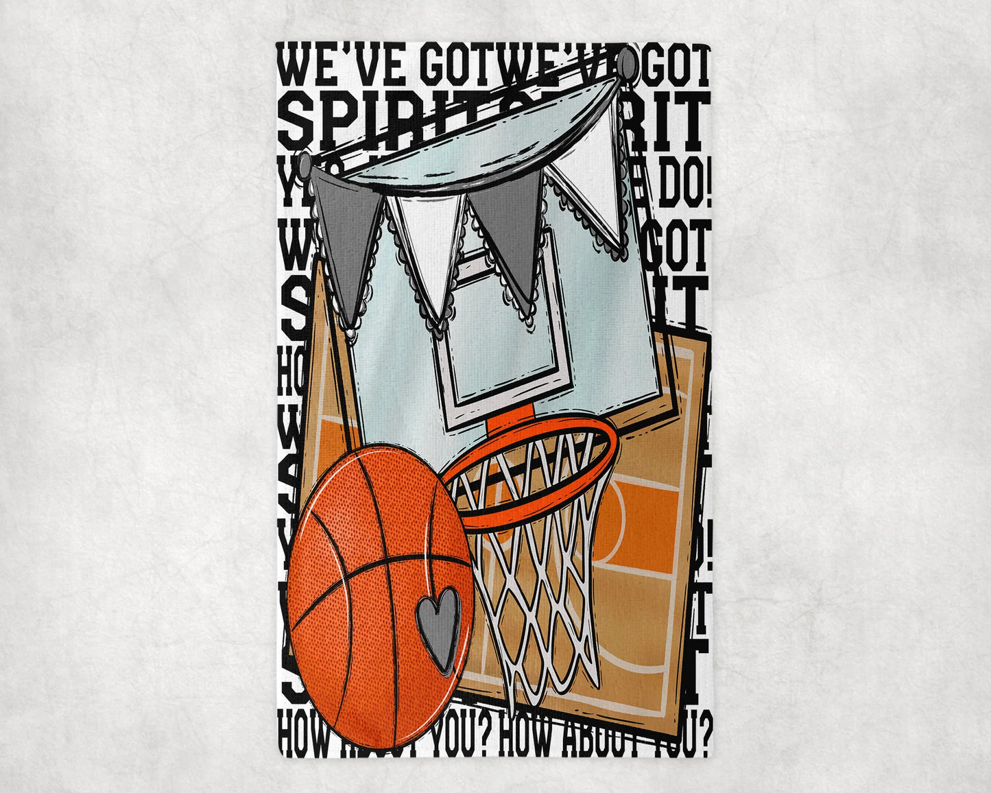 We've Got Spirit Basketball Rally Towel
