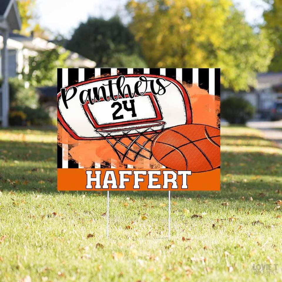 Basketball Hoop Yard Signs