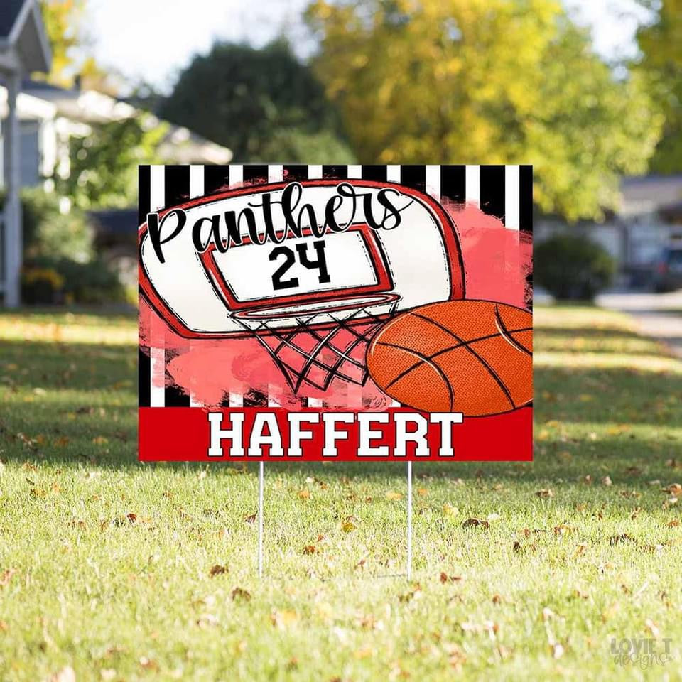 Basketball Hoop Yard Signs