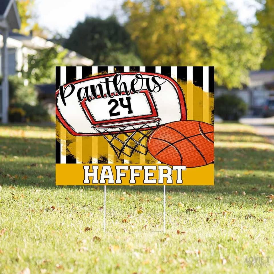Basketball Hoop Yard Signs