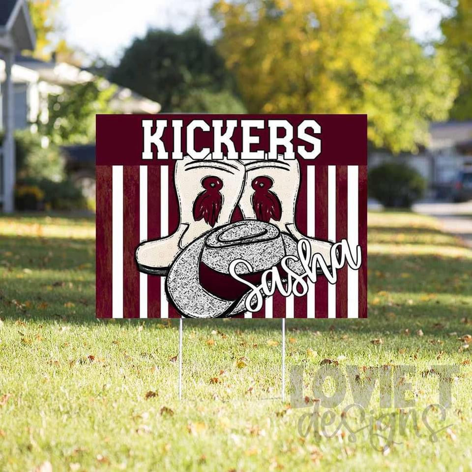 Drill Team Yard Signs