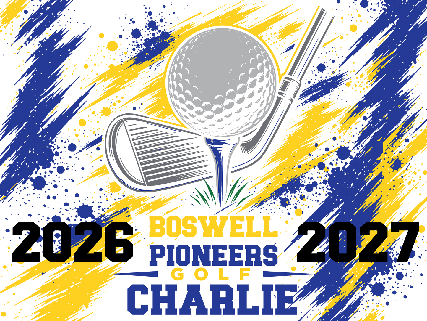 Boswell Pioneers Personalized Yard Sign