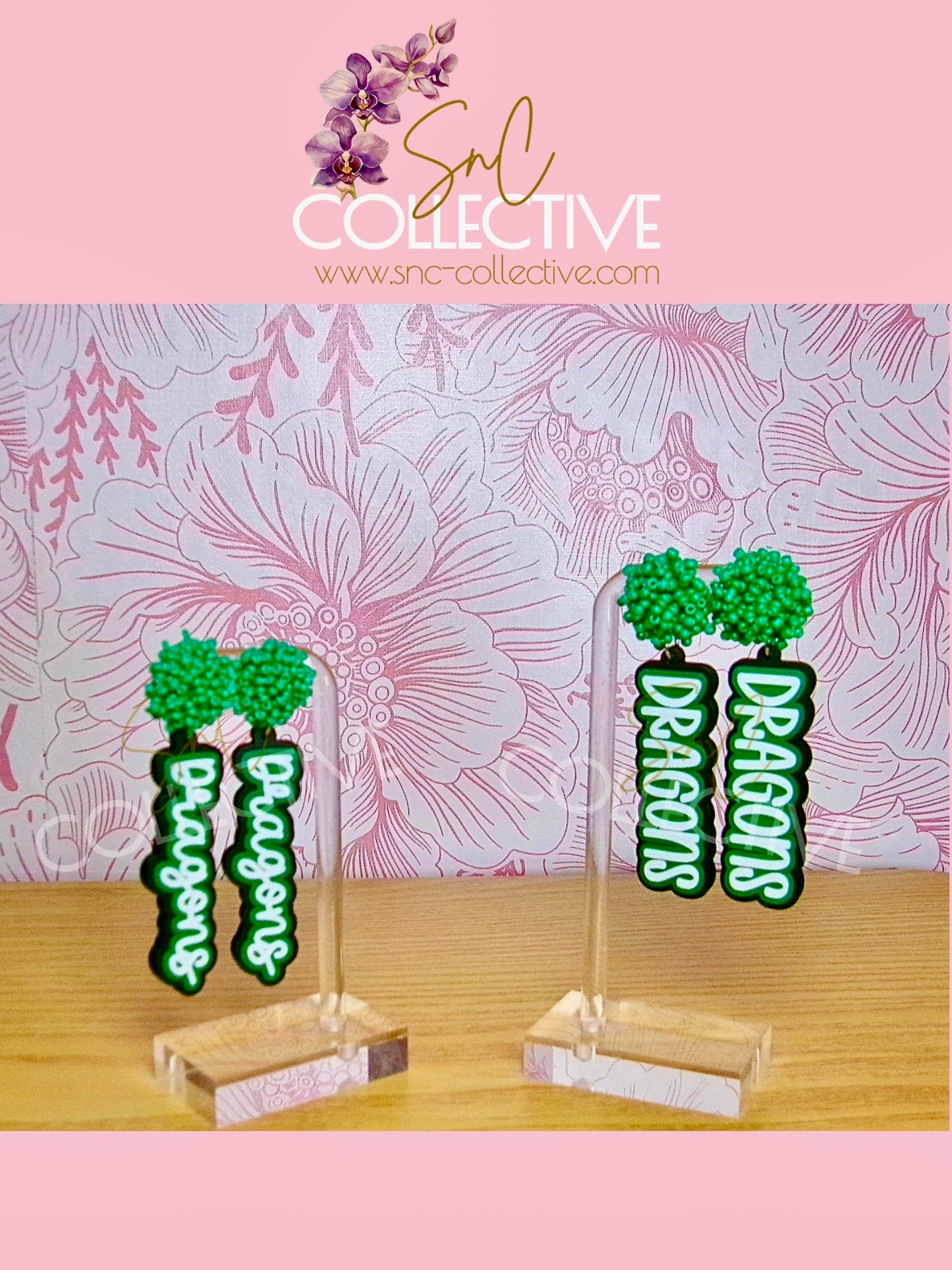 Custom School Spirit Earrings