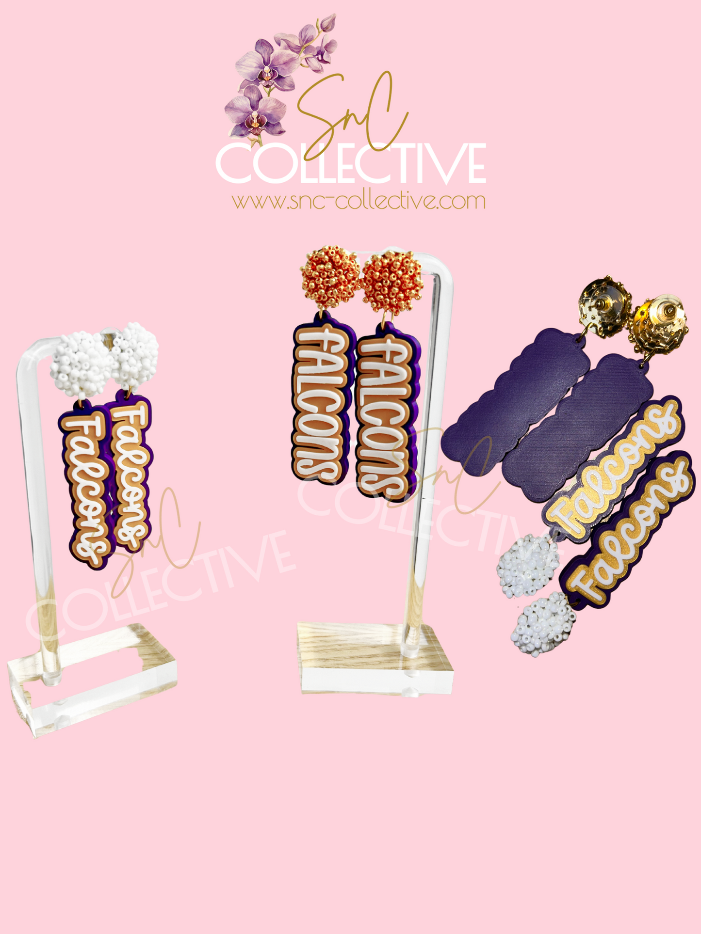 Custom School Spirit Earrings