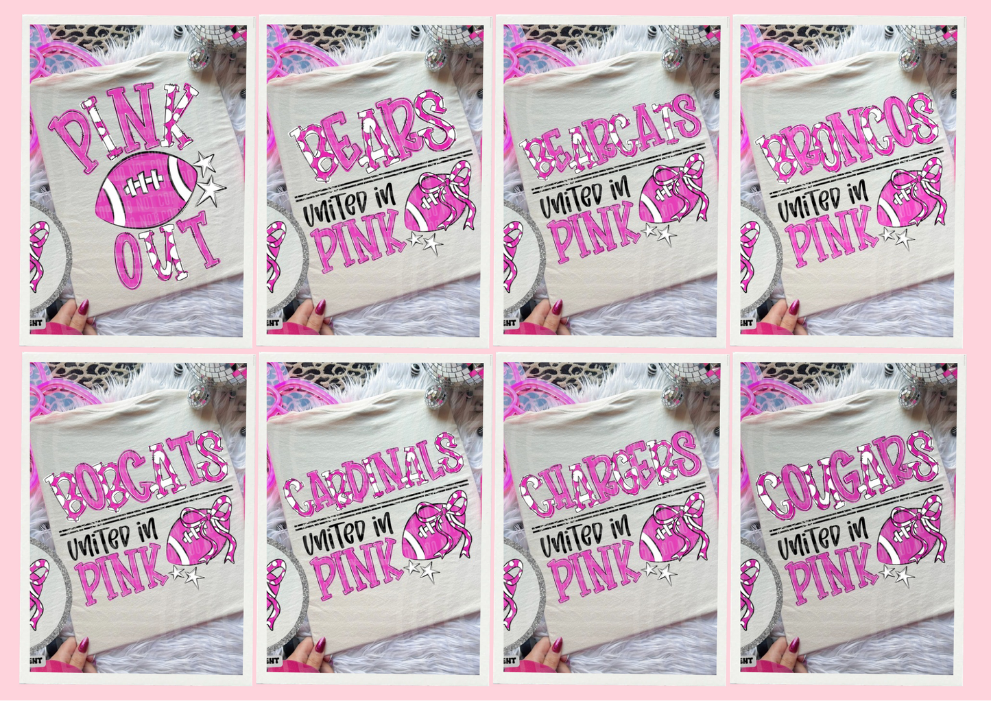 United in Pink Game Day Spirit Tee 🏈💗