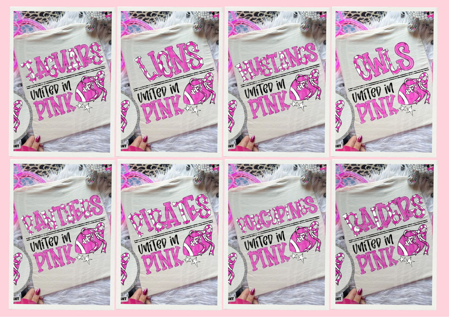 United in Pink Game Day Spirit Tee 🏈💗