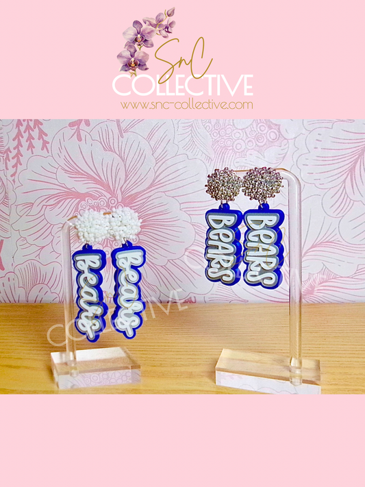 Custom School Spirit Earrings