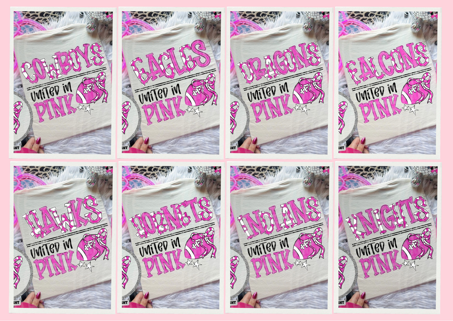 United in Pink Game Day Spirit Tee 🏈💗