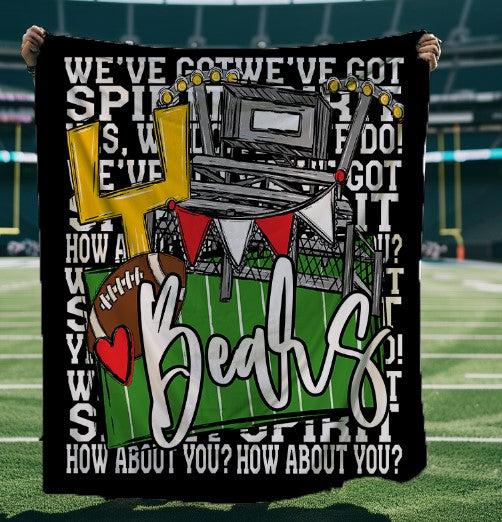 We’ve Got Spirit How About You Football Mascots Black Blanket