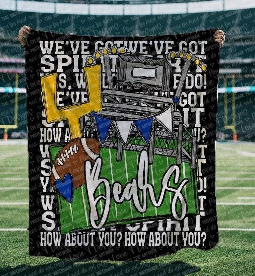 We’ve Got Spirit How About You Football Mascots Black Blanket