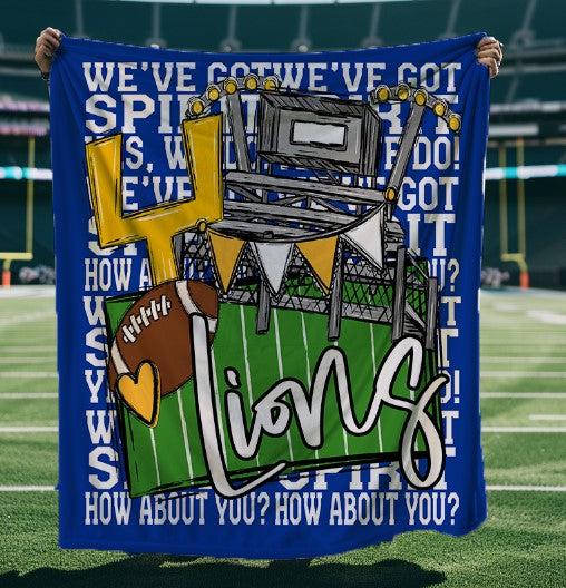 We’ve Got Spirit How About You Football Blue Blanket