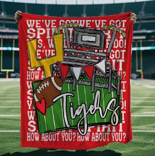 We’ve Got Spirit How About You Football Red Mascots White Wording Blanket