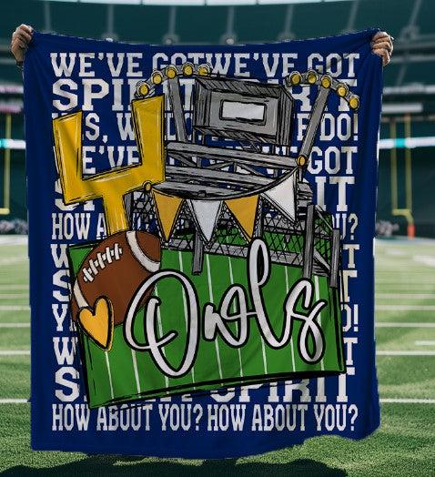 We’ve Got Spirit How About You Football Blue Blanket
