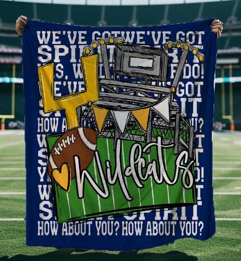 We’ve Got Spirit How About You Football Blue Blanket