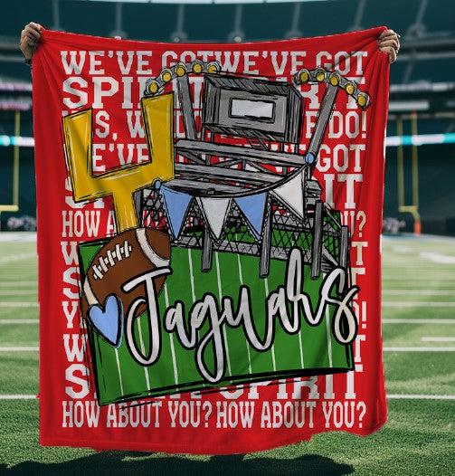 We’ve Got Spirit How About You Football Red Mascots White Wording Blanket
