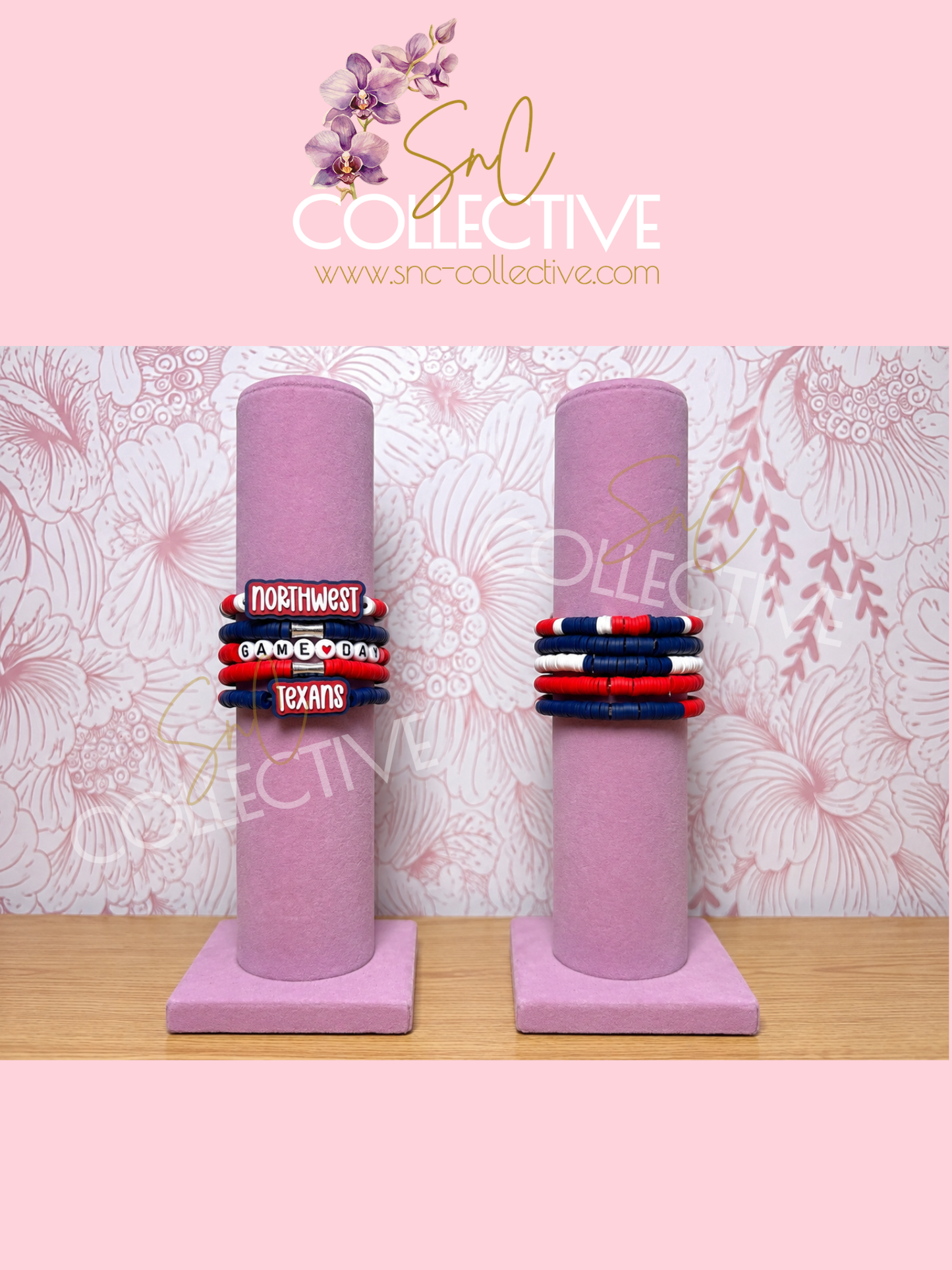 Custom School Stack Spirit Bracelets