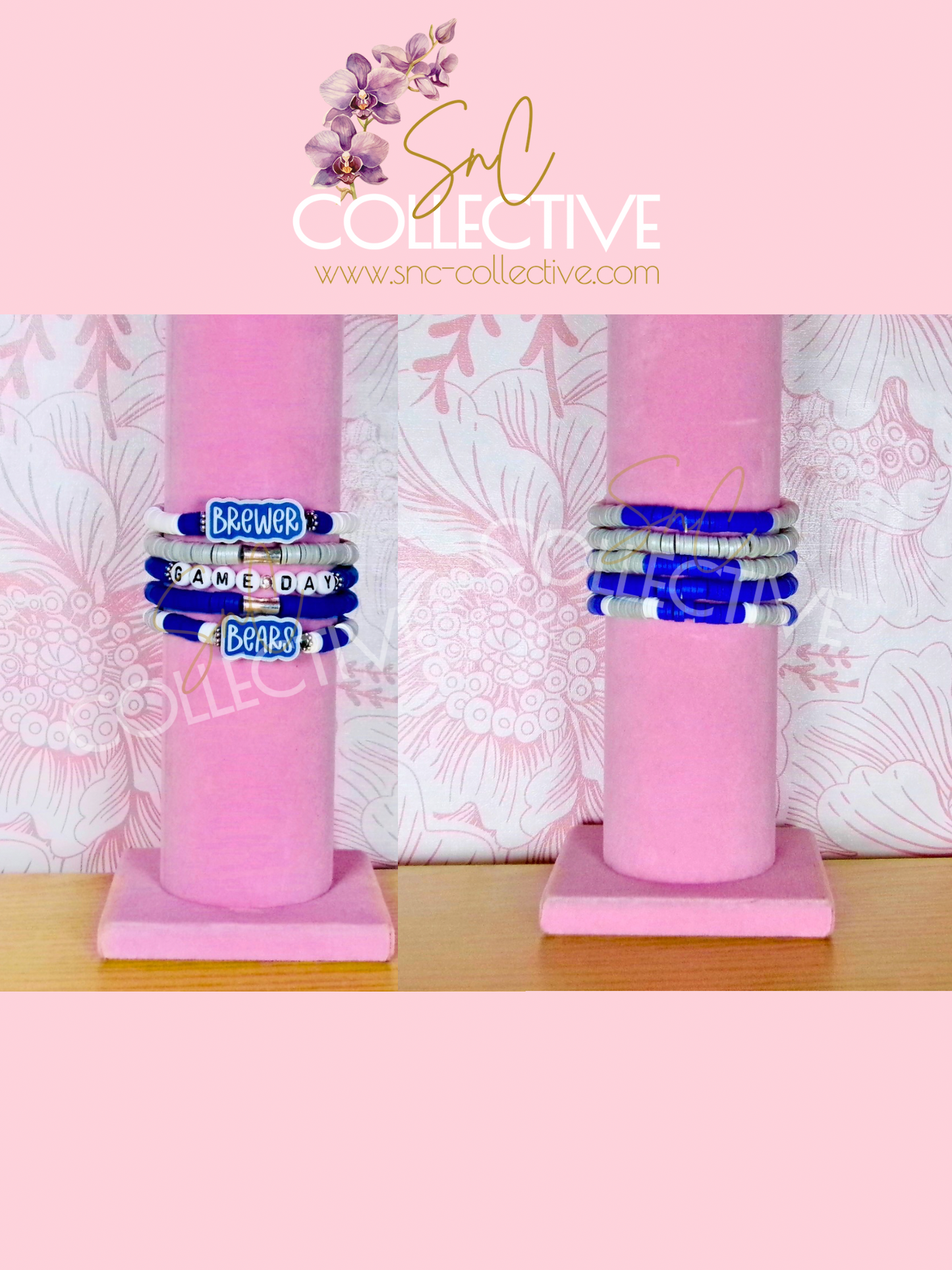 Custom School Stack Spirit Bracelets