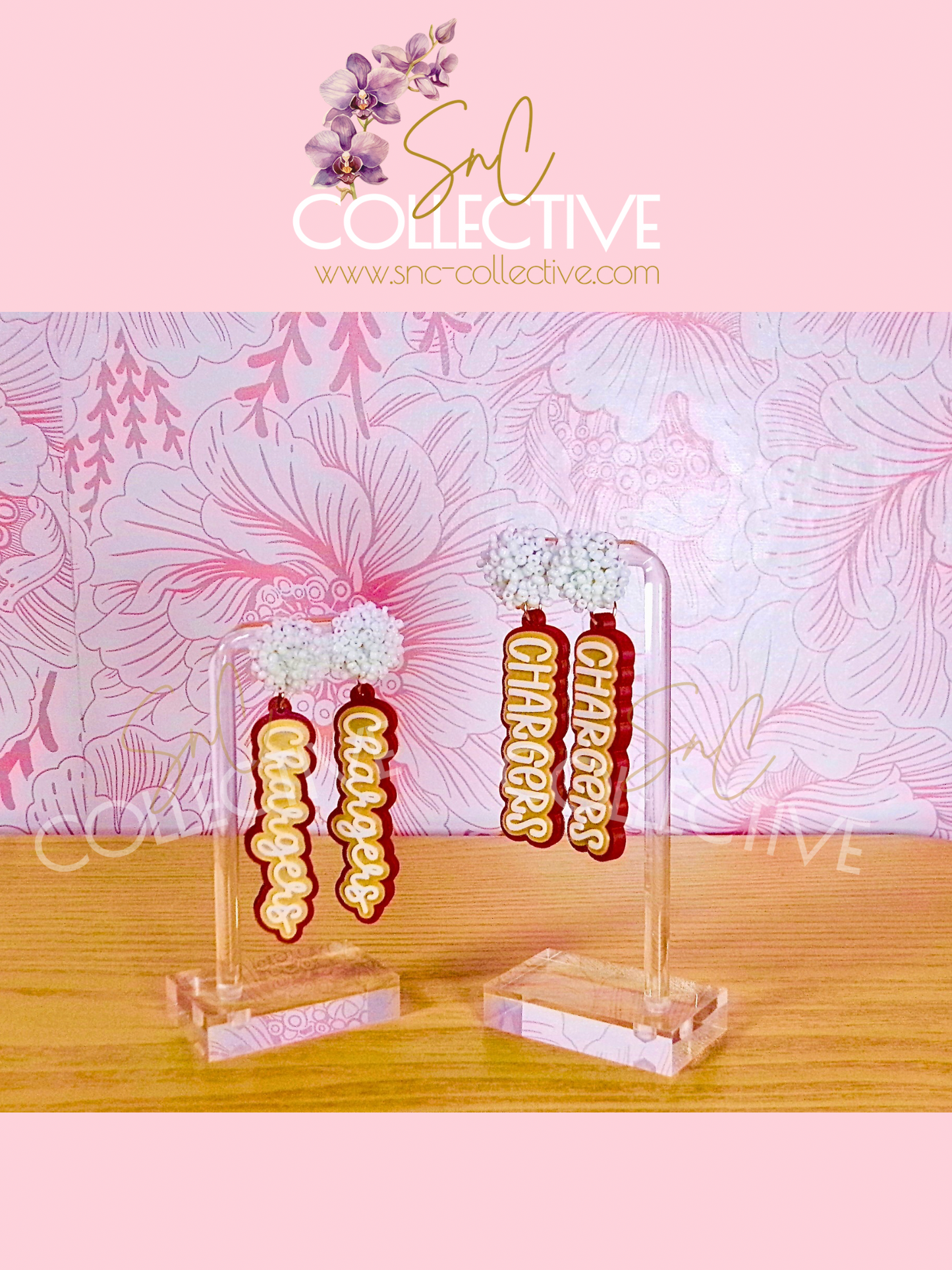 Custom School Spirit Earrings