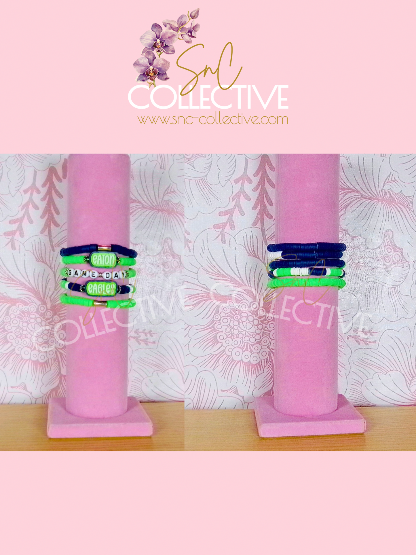 Custom School Stack Spirit Bracelets