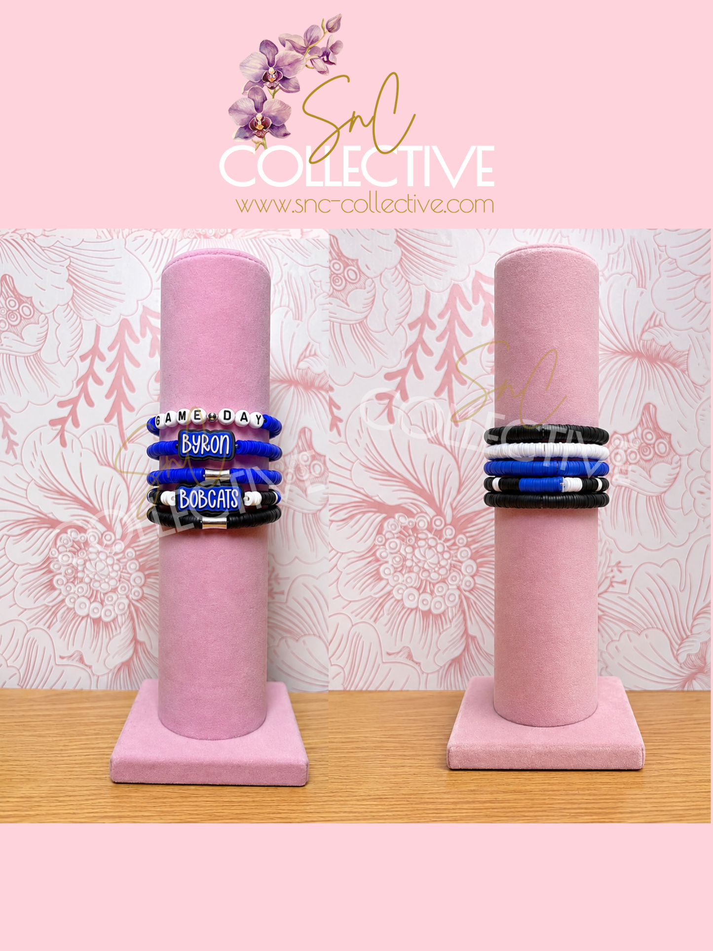 Custom School Stack Spirit Bracelets