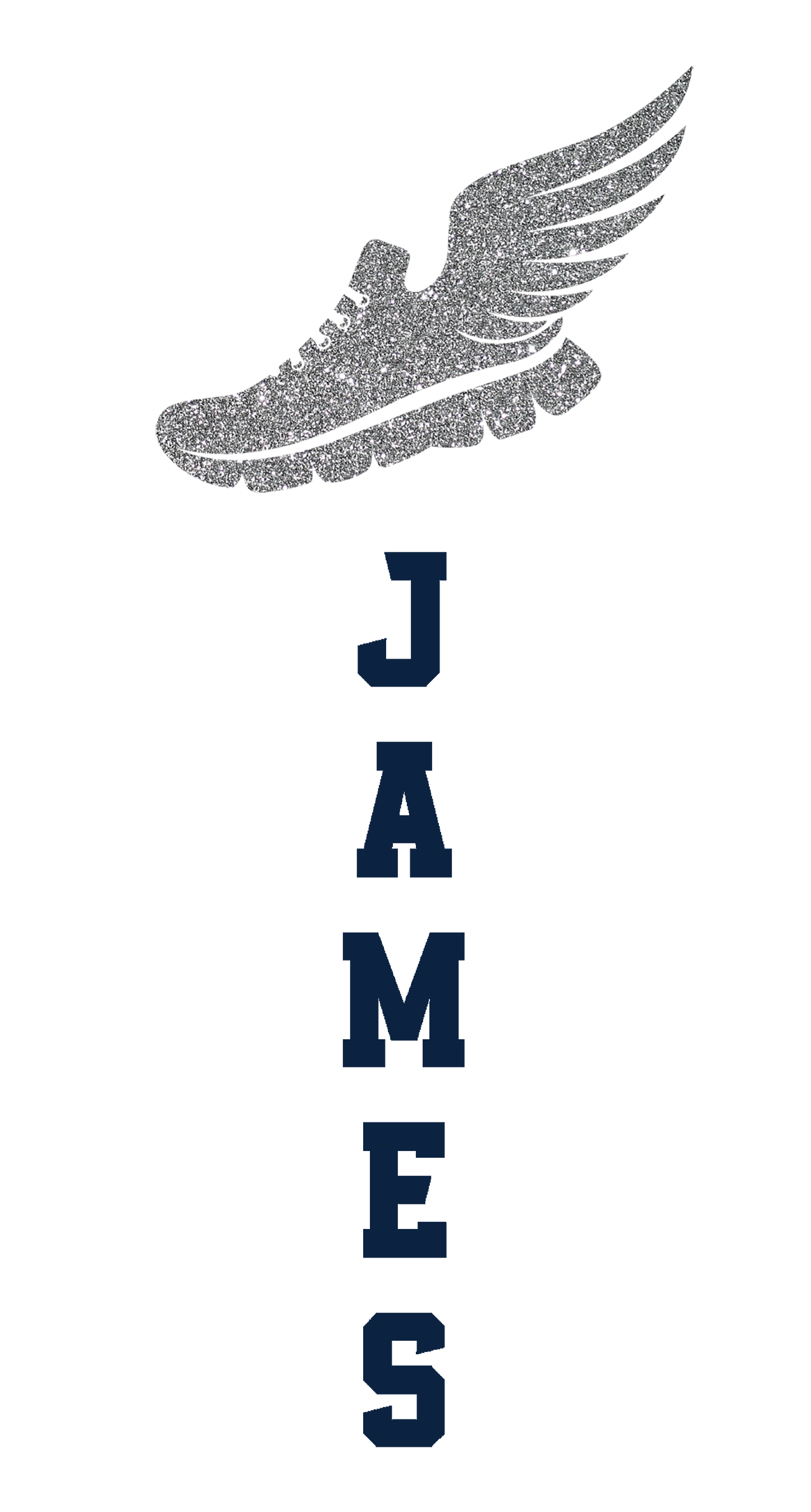 Texans Track & Field Personalized Faux Glitter T-Shirt