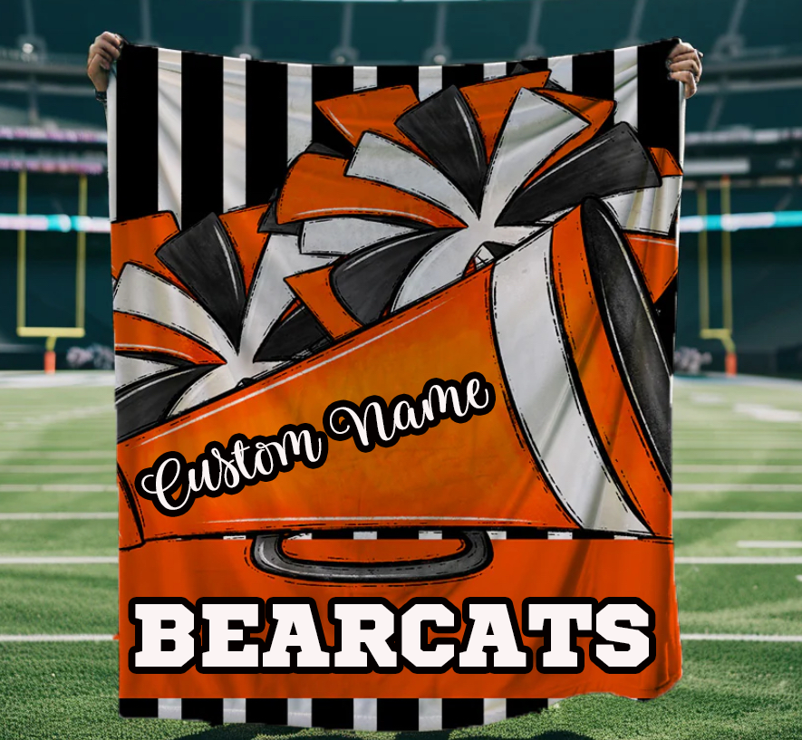 Megaphone And Poms Blanket