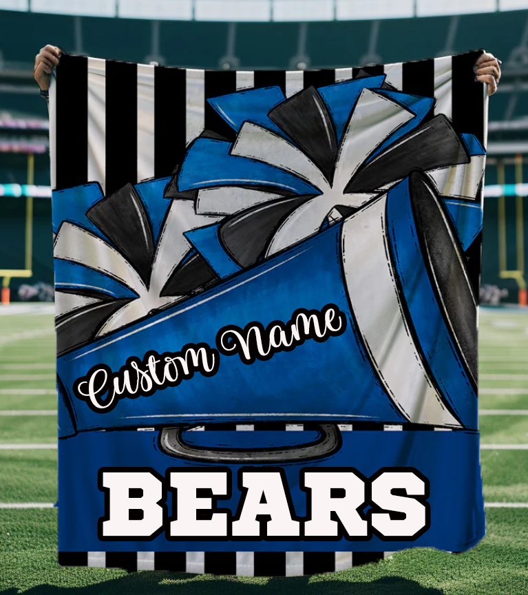 Megaphone And Poms Blanket
