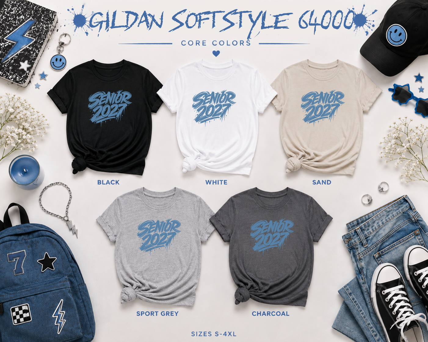 Senior 2027 Street Tag T-Shirt