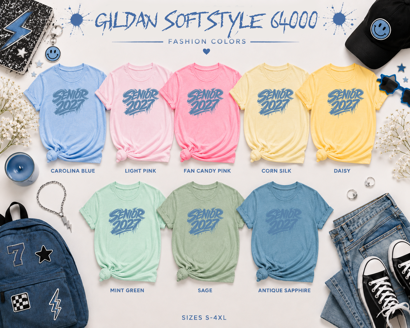 Senior 2027 Street Tag T-Shirt