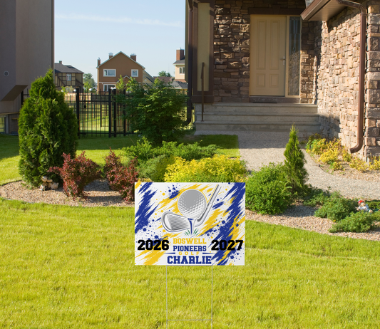 Boswell Pioneers Personalized Yard Sign