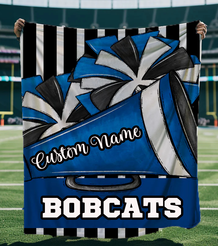 Megaphone And Poms Blanket