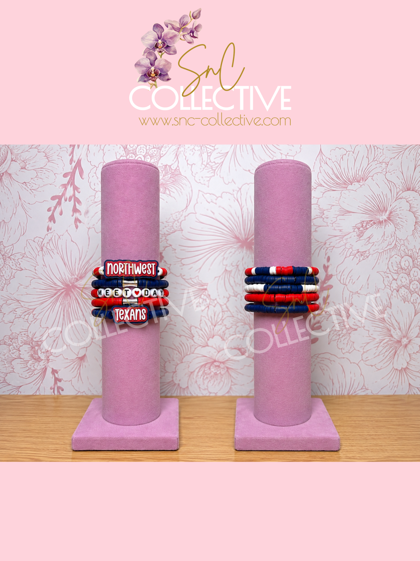 Custom School Stack Spirit Bracelets