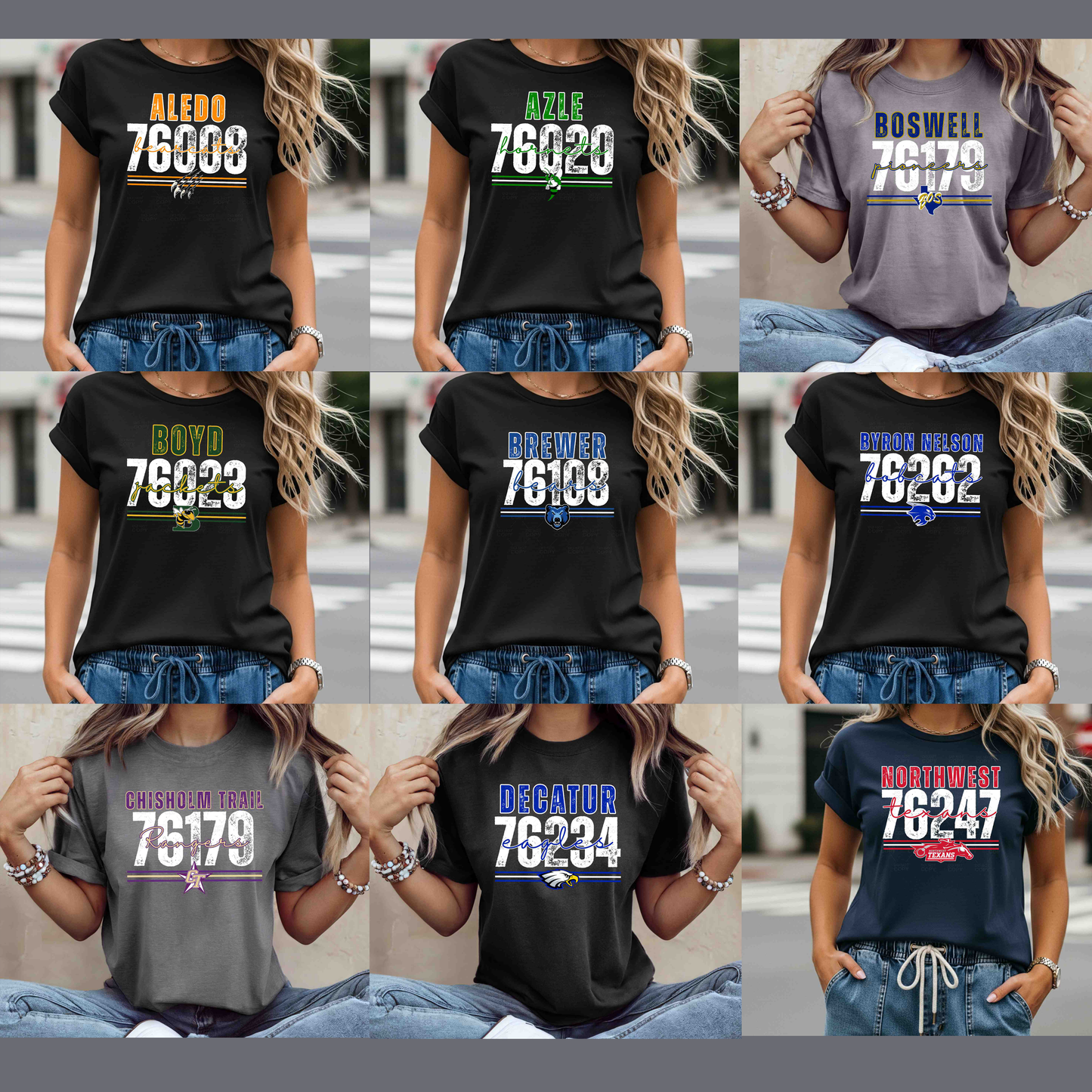 Hometown ZIP Code Spirit |T-Shirt