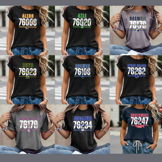 Hometown ZIP Code Spirit |T-Shirt