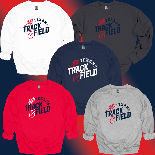 Texans Arch Crewneck | Texans Track & Field