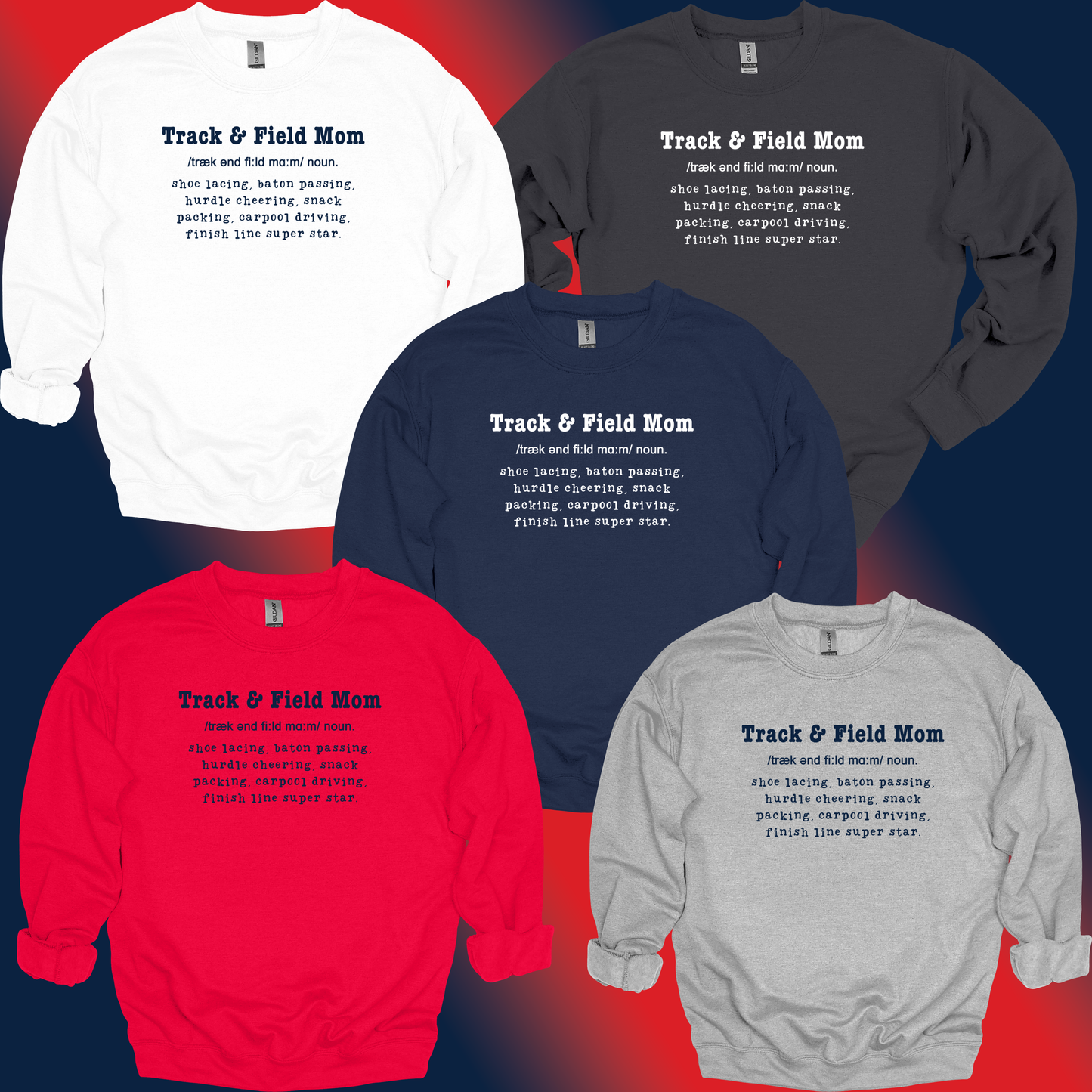 Track & Field Mom Definition Crewneck | Northwest Texans