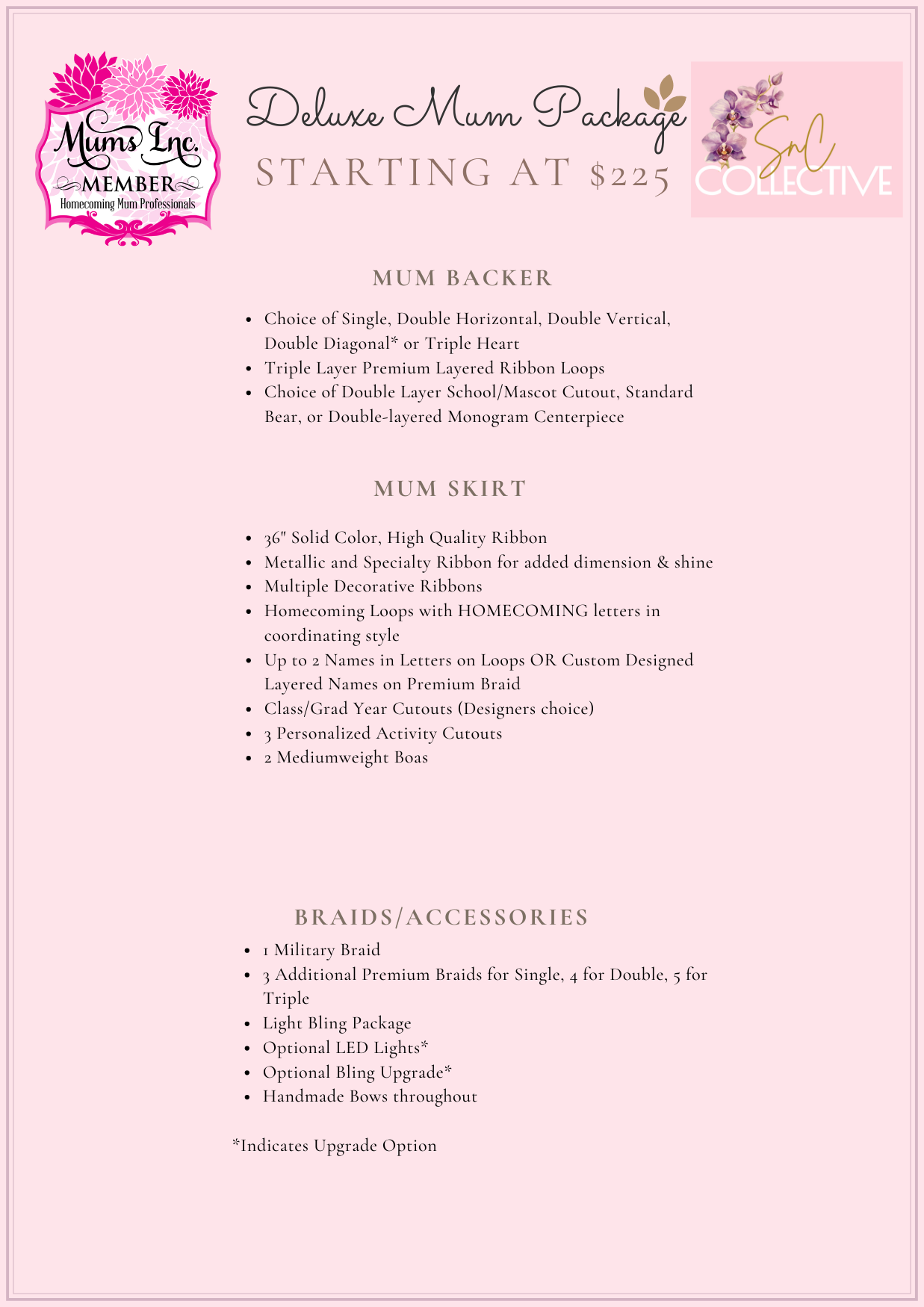 Deluxe Homecoming Mum Package