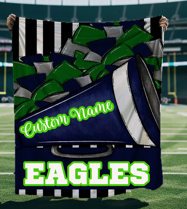 Megaphone And Poms Blanket