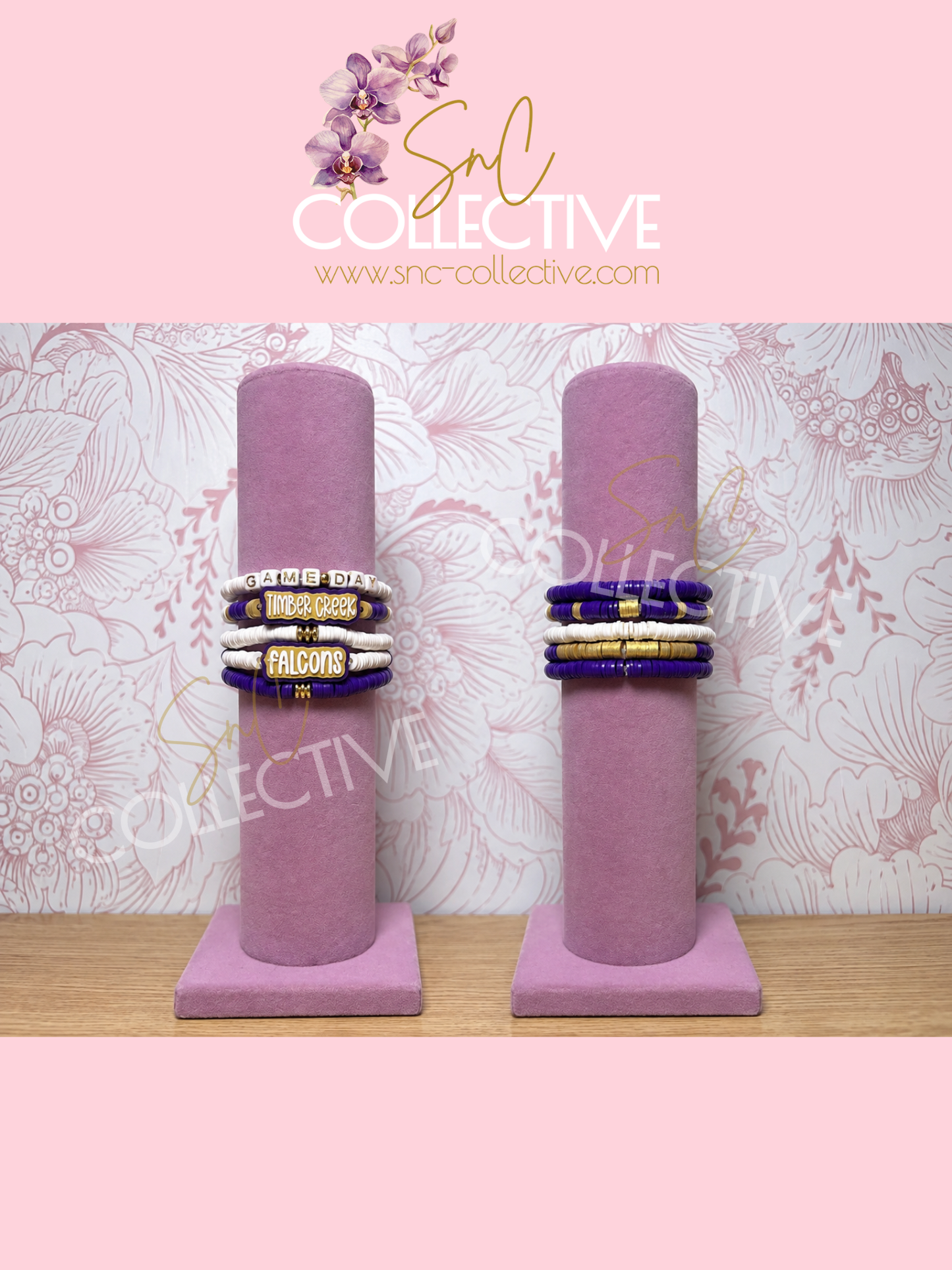 Custom School Stack Spirit Bracelets