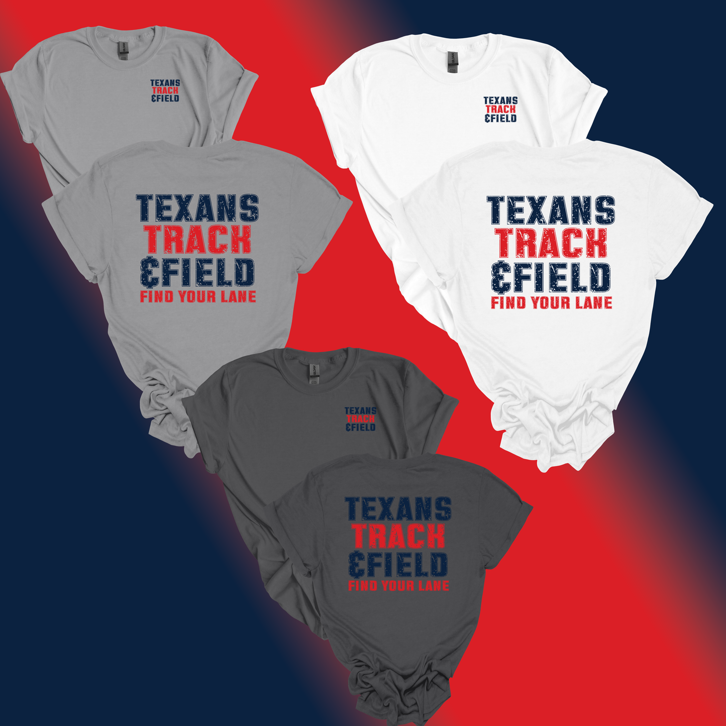 Texans Track & Field Find Your Lane T-Shirt