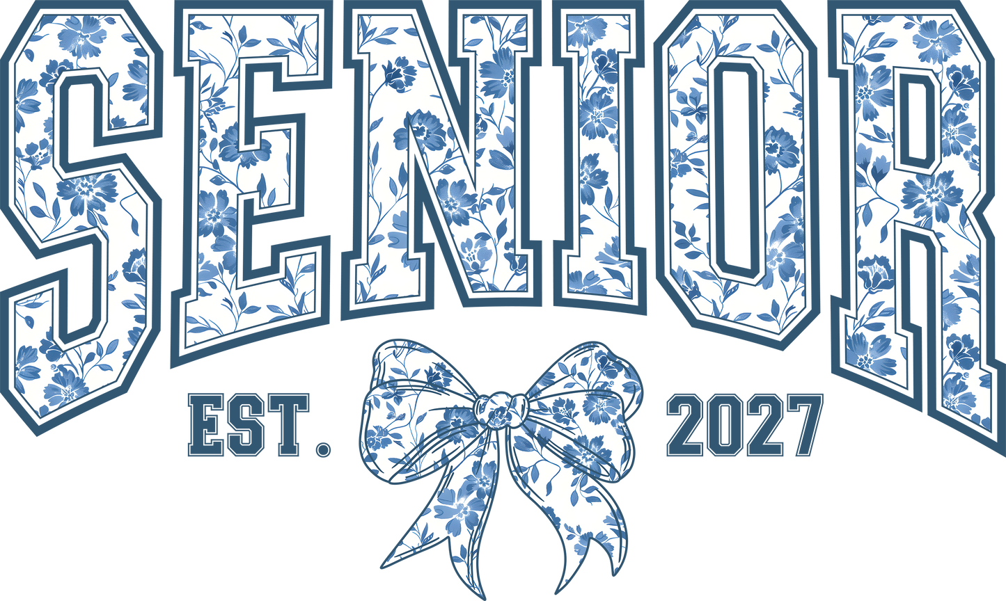 Senior 2027 | Floral Bow T-Shirt
