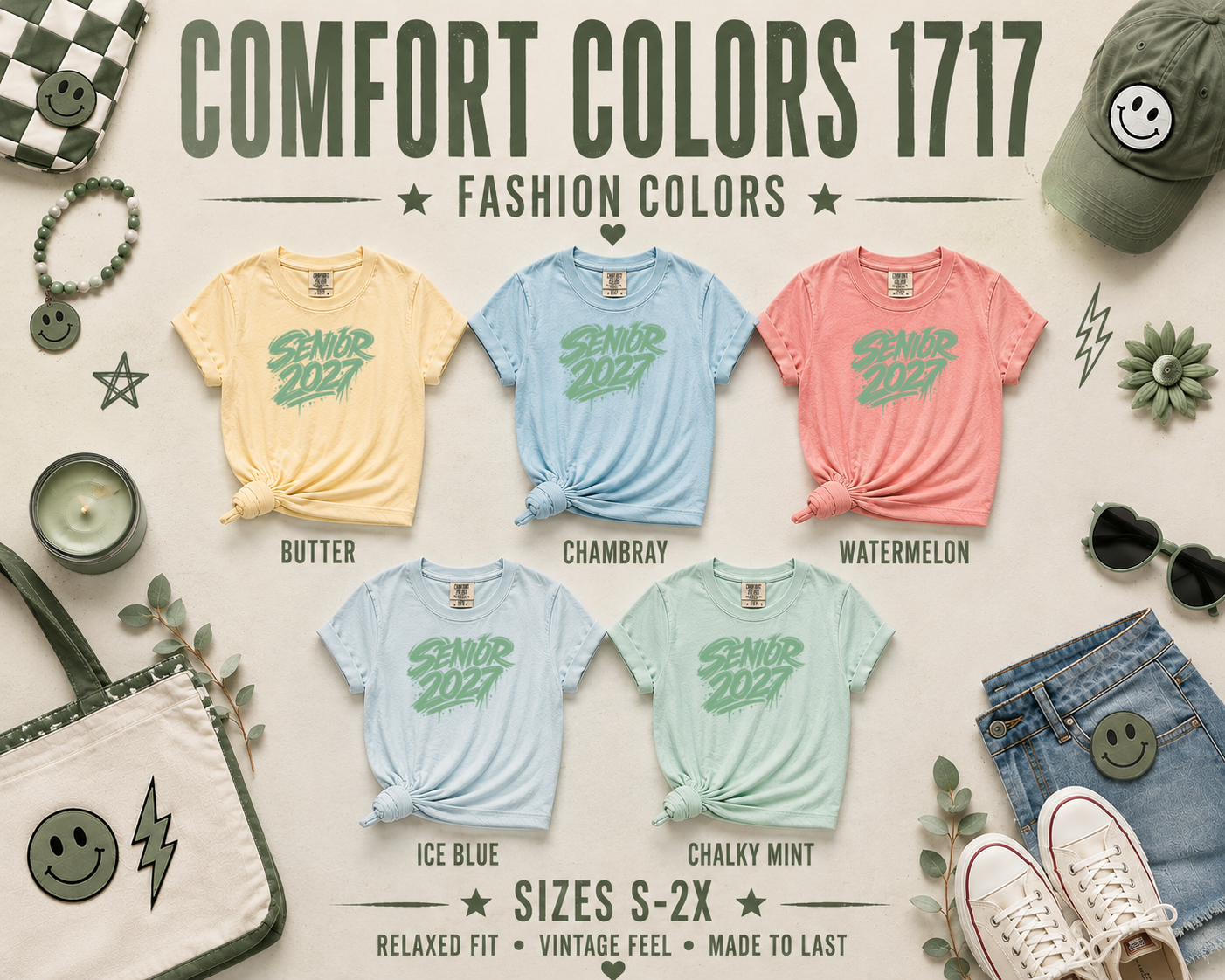 Senior 2027 Street Tag T-Shirt
